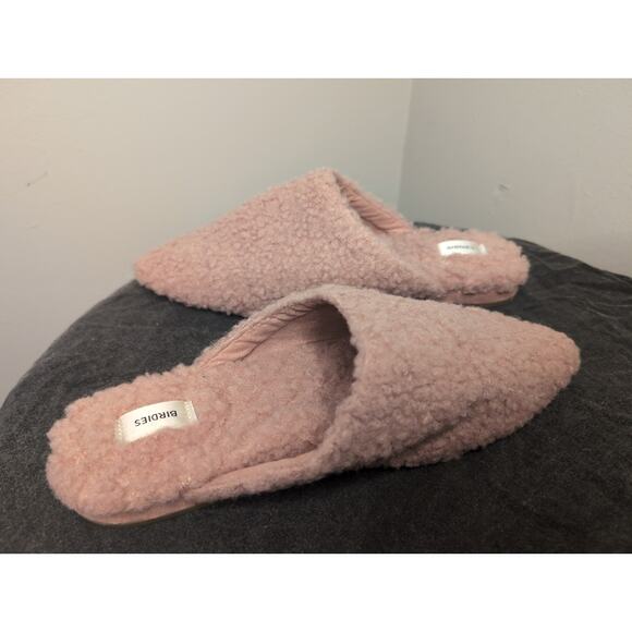 Birdies Y2k funky cozy The Lark pink faux fluffy slides 7.5 - Picture 6 of 7